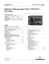 Fisher Digitaler Stellungsregler FIELDVUE DVC2000 (DVC2000 Digital Valve Controller) Benutzerhandbuch