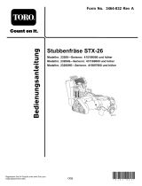Toro STX-26 Stump Grinder Benutzerhandbuch