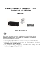 Roline KVM Switch, 1 User - 2 PCs, DisplayPort Benutzerhandbuch
