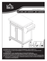 HOMCOM 801-055V01WT Assembly Instructions