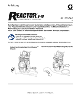 Graco 311233ZAE, Handbuch, Reactor E-10 Mehrkomponenten-Dosiergerät, Anweisungen, Deutsch Bedienungsanleitung