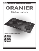 Oranier GKH740_Built-in gas hob_GKH740_DE-EN Benutzerhandbuch