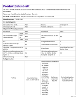 Dometic C40G2 | Product Information Sheet DE Produktinformation