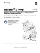 Graco 333108L, Handbuch, Reactor E-10hp, Anleitung, Deutsch Bedienungsanleitung