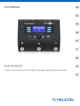 TC HELICON PLAY ACOUSTIC Bedienungsanleitung