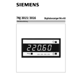Texmate SIEMENS 7NJ3015 3016 Digital Meter Controller Bedienungsanleitung