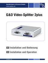 G&D Video-Splitter 2plus Bedienungsanleitung