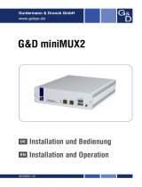 G&D miniMUX Bedienungsanleitung