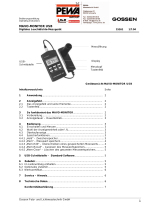 Gossen Foto- und Lichttechnik MMON-USB Bedienungsanleitung