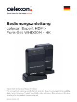 Celexon WHD30M Expert radiowy system bezprzewodowy HDMI 4K UHD 3840x2160 60GHz Bedienungsanleitung