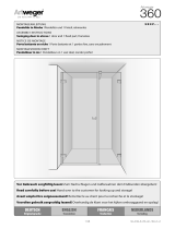 Artweger SWINGING DOOR IN ALCOVE door and fixed part Assembly Instructions