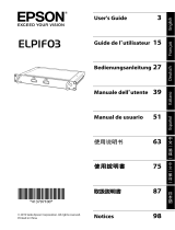 Epson ELPIF03 Projector Interface Board DisplayPort Benutzerhandbuch
