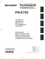 Sharp PN-E702 Bedienungsanleitung