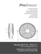 Pro Breeze PB-F11-UK-FBA Benutzerhandbuch
