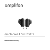 AMPLIFON ampli-cros I 5w RSTD Benutzerhandbuch