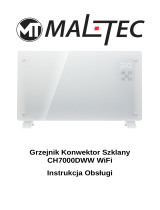 MALTEC Grzejnik Konwekcyjny Szklany Eco Wifi Termostat Bedienungsanleitung