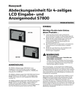 Honeywell Abdeckungseinheit für 4-zeiliges LCD Eingabe- und Anzeigemodul S7800 Bedienungsanleitung