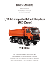 RC4WD 1/14 8x8 Armageddon Hydraulic Dump Truck Benutzerhandbuch
