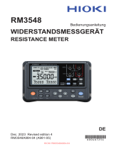Hioki RESISTANCE METER RM3548 Benutzerhandbuch