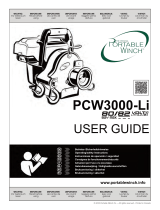 Portable Winch PCW3000-Li Battery-Powered Pulling Winch Bedienungsanleitung