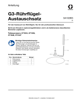 Graco 3A1028G, Handbuch G3-Rührflügel-Austauschsatz, Montage, Deutsch Bedienungsanleitung