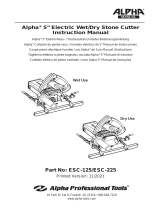 Alpha Professional Tools ESC-125/225 Benutzerhandbuch