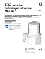 Graco 332308U, Handbuch, Automatische Schmiermittelpumpe Max G3, Einbau, Betrieb, Wartung, Teile, Deutsch Bedienungsanleitung