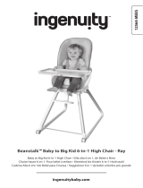 ingenuity Ingenuity Beanstalk Baby to Big Kid 6-in-1 High Chair, Newborn to 5 Years, Ray Bedienungsanleitung