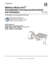 Graco 332137F, Handbuch, Mittlere Modu-Flo Grundplatten-Komponenteneinheit mit Verteilern, Anleitung, Deutsch Bedienungsanleitung