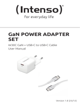 Intenso Power Adapter & Cable Set W30C GaN + C315L Bedienungsanleitung