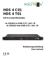 POLYTRON HDS 4 T01 SDI Modulator into DVB-T/IP Bedienungsanleitung