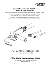 Alpha Professional Tools AIR-830/AIR-850 Benutzerhandbuch