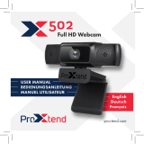 proxtend X502 FULL HD PRO WEBKAMERA Benutzerhandbuch