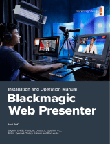 Blackmagicdesign Blackmagic Web Presenter Bedienungsanleitung